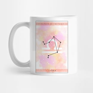 Libra star sign design Mug